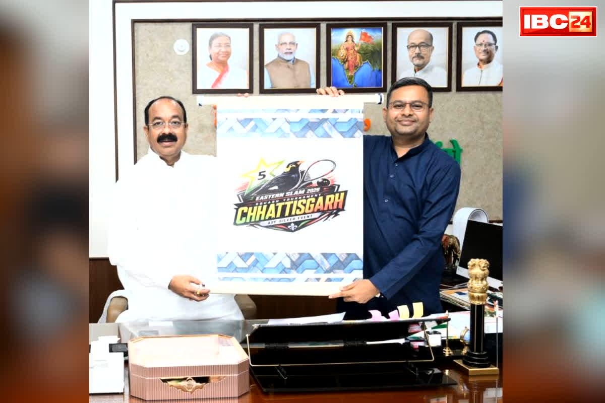 Eastern Slam 2026 Raipur: ईस्टर्न स्लैम 2026 के आधिकारिक लोगो का अनावरण.. डिप्टी CM अरुण साव के साथ मौजूद रहें एसोसिएशन के सीनियर पदाधिकारी, जानें कब होगा यह अंतरराष्ट्रीय आयोजन