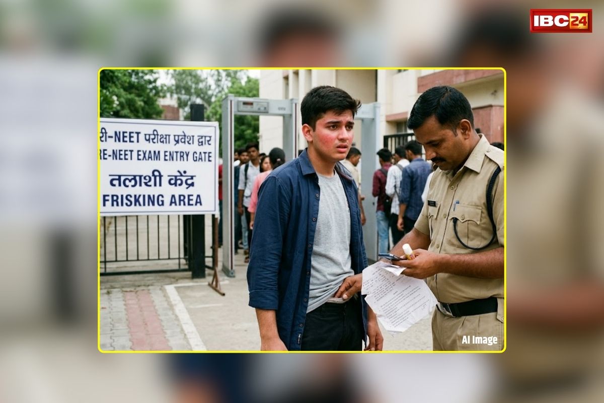 NEET Re Exam 2026: नीट री-एग्जाम में नकल की साजिश नाकाम, अंडरगारमेंट्स में छुपाकर ले जा रहा था ये चीजें, एंट्री गेट पर धराया अभ्यर्थी