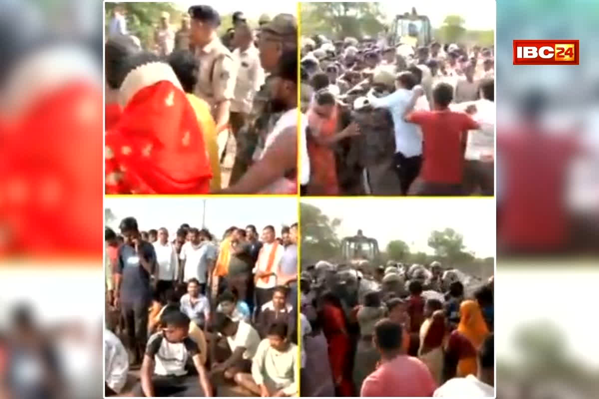 Raipur Bulldozer Action: रायपुर के पास नकटी गांव में बवाल, बुलडोजर लेकर पहुंची थी प्रशासन की टीम, देखते ही भड़क उठे ग्रामीण