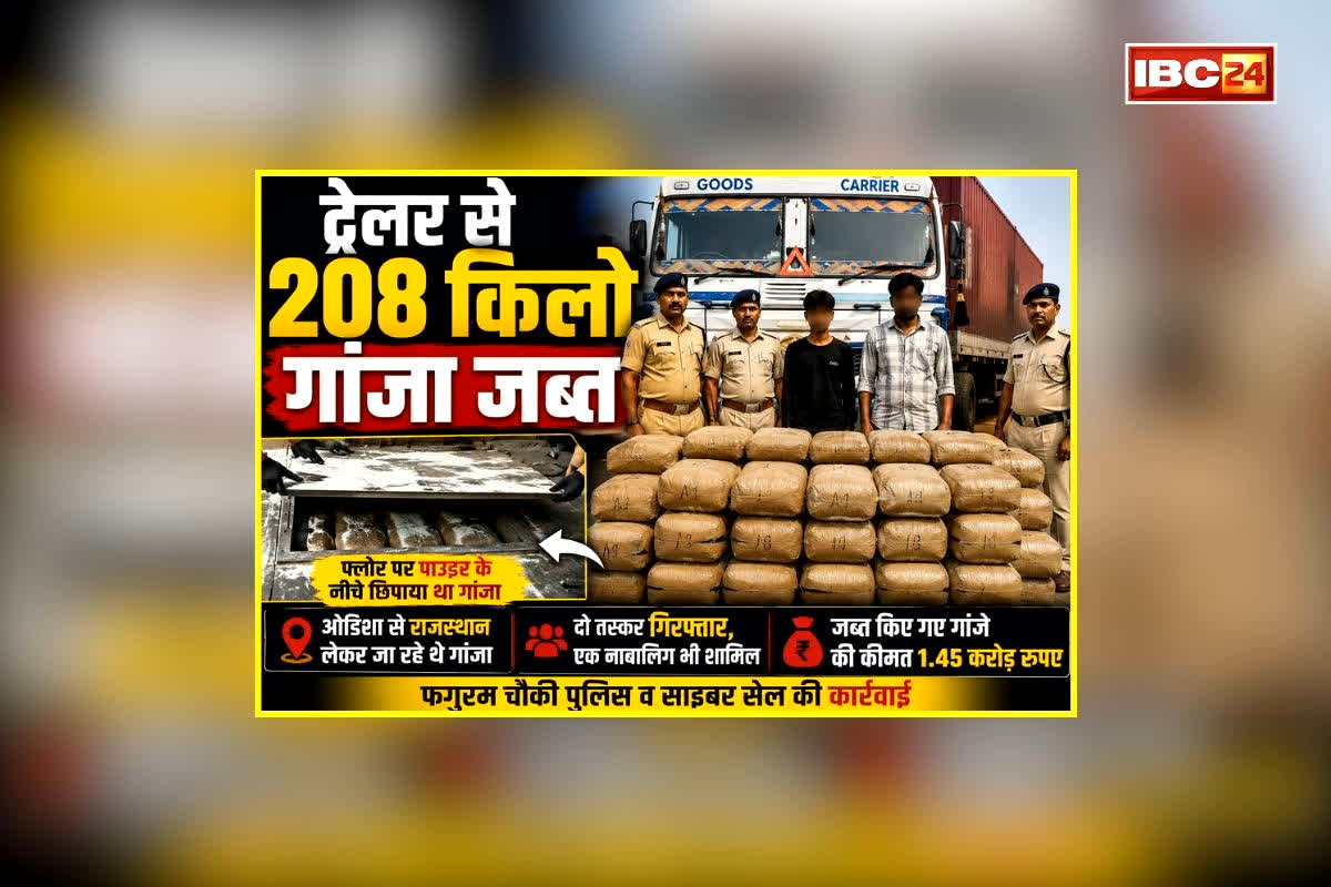 Sakti Ganja Smugglers Arrested: ट्रेलर के फ्लोर में छिपाकर हो रही थी इस चीज की तस्करी, देखकर पुलिस भी रह गई हैरान, एक नाबालिग समेत दो लोग गिरफ्तार