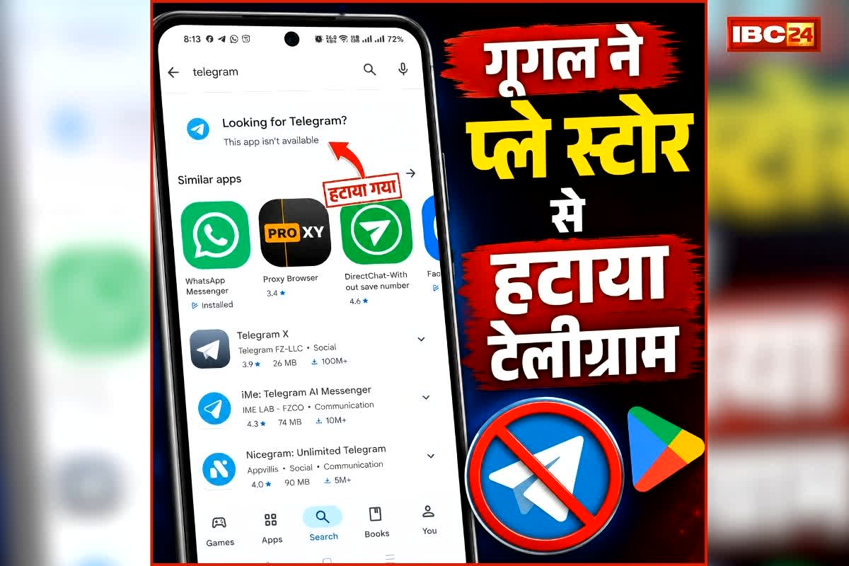 Telegram Ban India: NEET पुनर्परीक्षा से पहले प्ले स्टोर से हटाया गया टेलीग्राम, NTA ने बताई बड़ी वजह, आप भी जानें