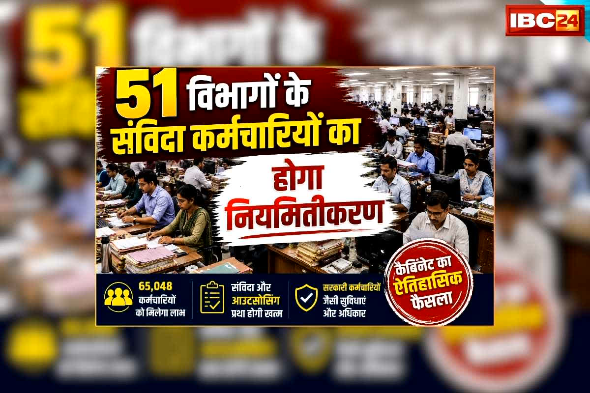 Contract Employees Regularization Order News: 51 विभागों में कार्यरत संविदा कर्मचारियों का होगा नियमितीकरण, कैबिनेट बैठक में सीएम ने लगाई मुहर, एक साथ मिली उम्र भर की खुशियां