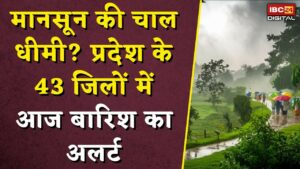 MP Weather Update: मानसून की चाल धीमी? प्रदेश के 43 जिलों में आज बारिश का अलर्ट |