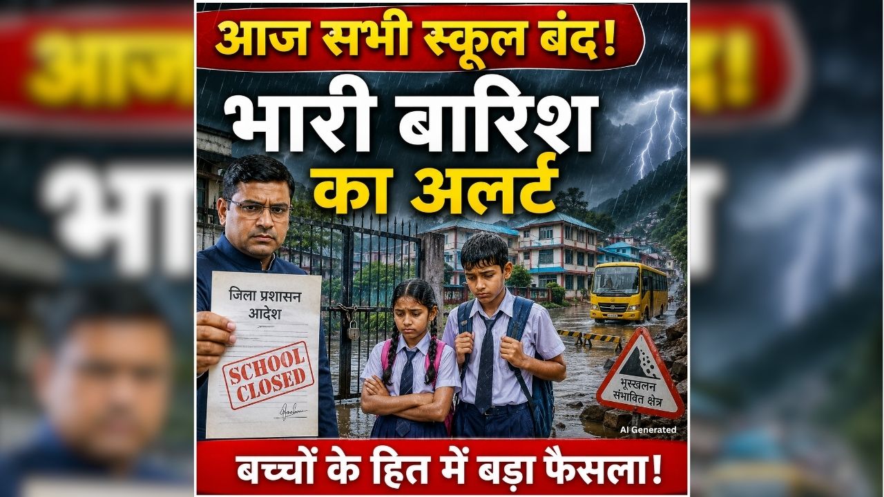 All School Closed News Today: भारी बारिश का अलर्ट जारी होते ही एक्शन में प्रशासन, अचानक सभी स्कूलों और आंगनबाड़ी केंद्रों को बंद करने का आदेश, बच्चों के हित में बड़ा फैसला