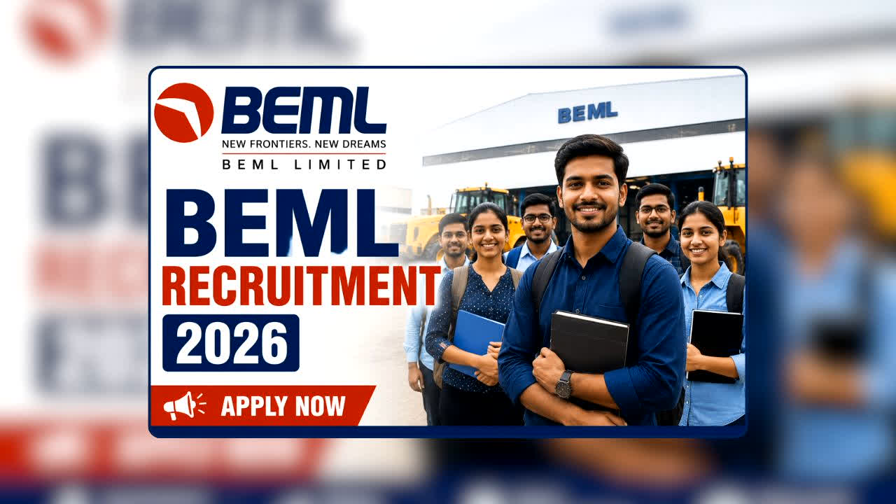 BEML Recruitment 2026: इन लोगों के लिए सरकारी नौकरी का सुनहरा मौका! BEML में निकली बंपर वैकेंसी, सिर्फ कुछ दिनों तक खुला रहेगा आवेदन का रास्ता