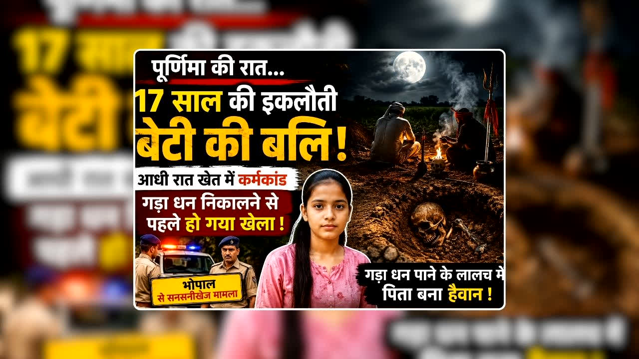 Gade Dhan ke Liye Beti ki Bali: पूर्णिमा की रात…आधी रात खेत में कर्मकांड, 17 साल की इकलौती बेटी की बलि, गड़ा धन निकालने से पहले हो गया खेला