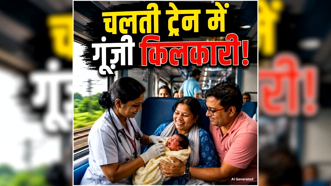 CG Baby Born in Train: छत्तीसगढ़ में चलती ट्रेन बनी डिलीवरी रूम, महिला ने नवजात को दिया जन्म, देखें वीडियो