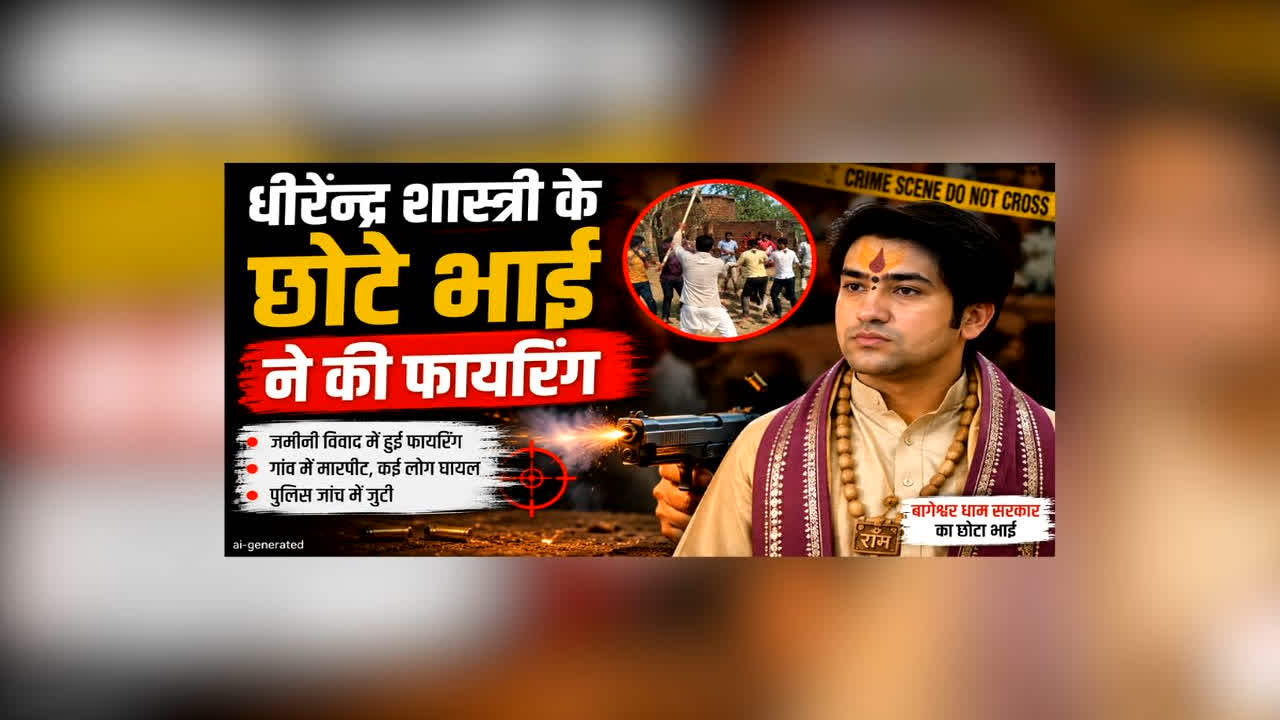 Dhirendra Shastri Brother Firing Case: धीरेंद्र शास्त्री के छोटे भाई ने गांव में की फायरिंग, ग्रामीणों से की मारपीट, जानें क्यों हुआ विवाद