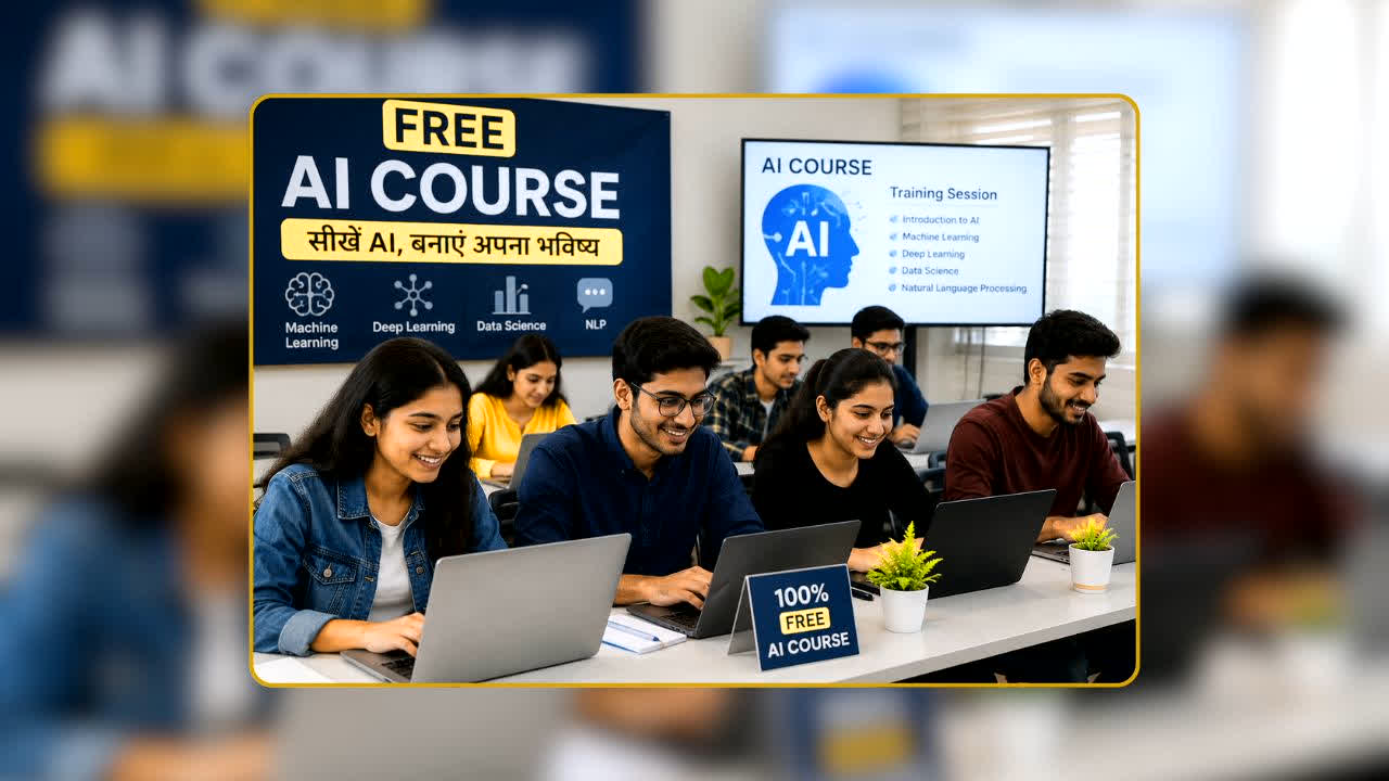 Government Free AI Courses: बिना पैसे खर्च किए सीखें AI का हुनर! सरकार उठा रही पूरा खर्च, फ्री ट्रेनिंग के साथ मिलेगा सर्टिफिकेट, घर बैठे ऐसे करें तुरंत अप्लाई