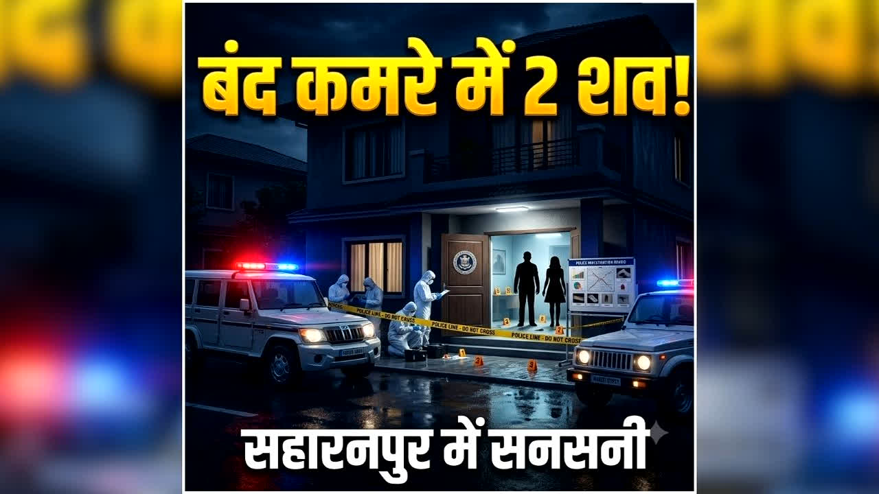 Saharanpur News: बंद कमरे में इस हाल में मिली महिला-पुरुष की लाश, खौफनाक नजारा देख पुलिस के भी उड़े होश