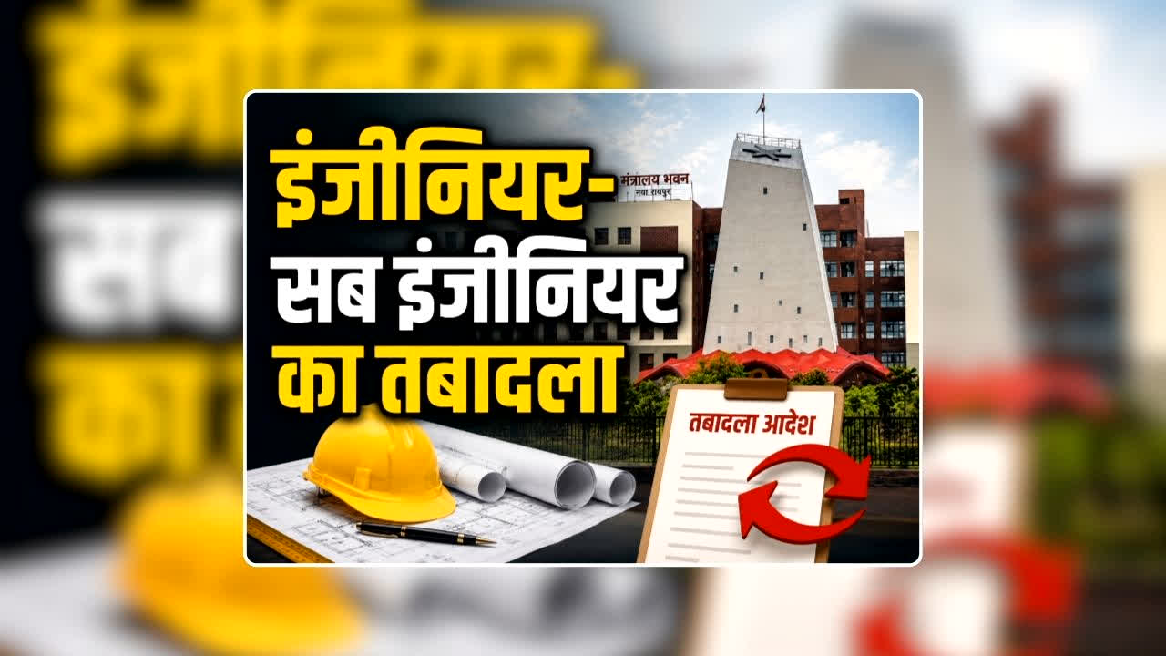 CG Nagar Nigam Transfer List: छत्तीसगढ़ के नगरीय निकायों में बंपर तबादले, बदले गए 100 से अधिक इंजीनियर-सब इंजीनियर सहित कर्मचारियों के प्रभार, 7 दिन के भीतर ज्वॉइन नहीं करने पर नहीं मिलेगी सैलरी