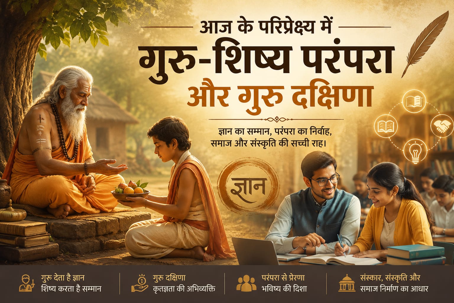वर्तमान परिप्रेक्ष्य में गुरु-शिष्य परंपरा और गुरुदक्षिणा