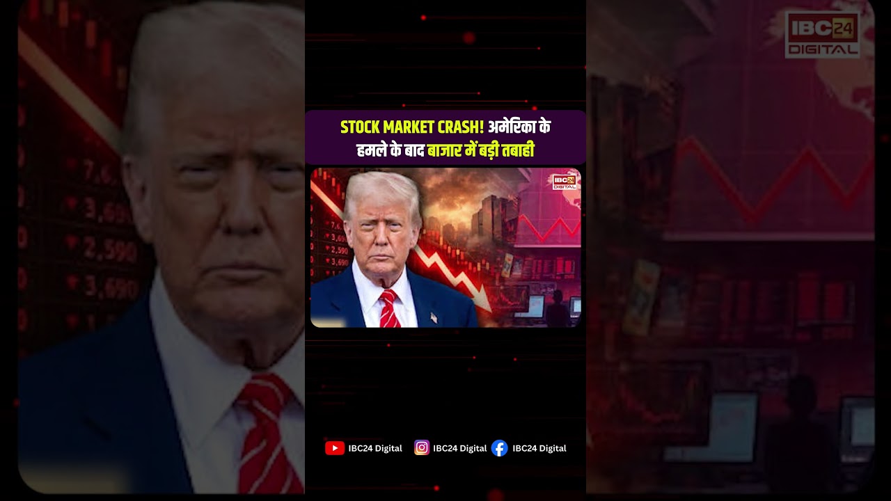 अमेरिका-ईरान युद्ध का असर! शेयर बाजार में मचा हाहाकार, सेंसेक्स धड़ाम | US IRAN Conflict