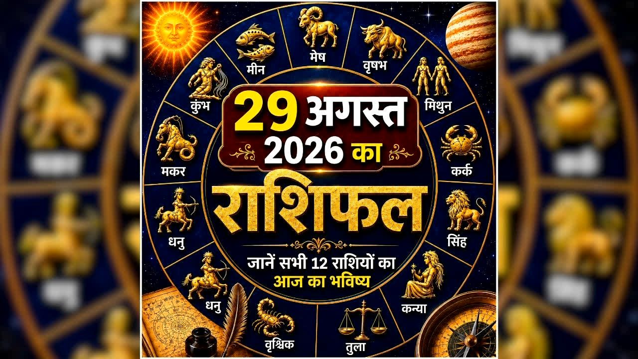 Aaj Ka Rashifal 29 August 2026: कन्या-मीन को खर्च पर लगानी होगी लगाम, इन राशि वालों को करियर और कारोबार में मिलेंगे नए मौके, जानें आज का अपना राशिफल