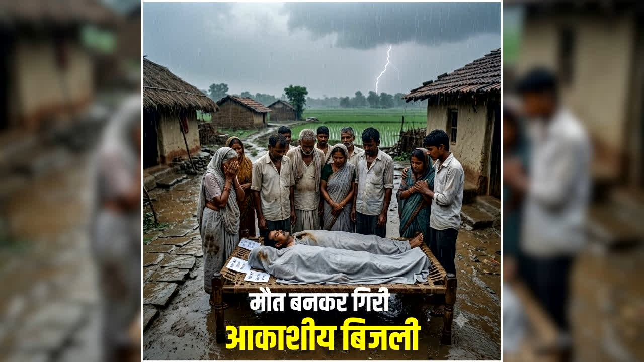 Chhattisgarh Lightning News: छत्तीसगढ़ में बारिश के बीच मौत बनकर गिरी आकाशीय बिजली, पति-पत्नी की दर्दनाक मौत, गांव में छाया मातम