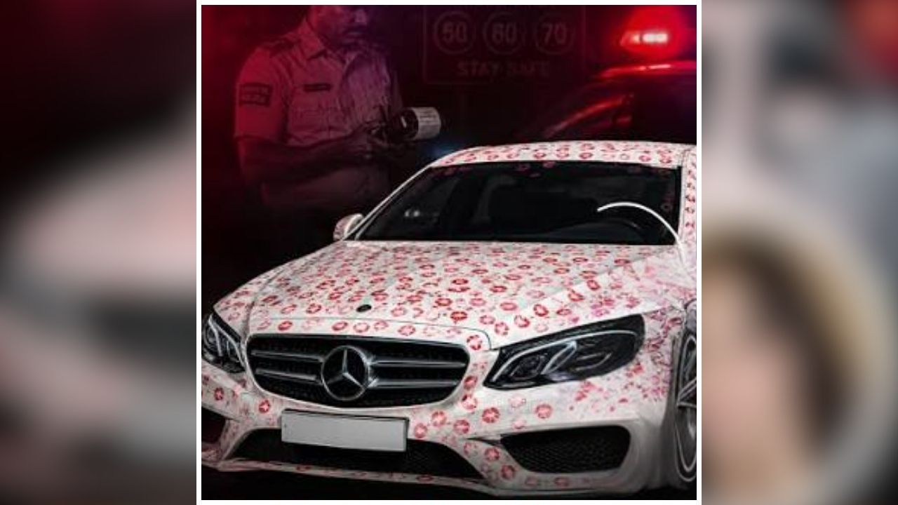 Kissing Car Viral Video: 55 लाख Views के लिए कार पर कराए 3400 Kiss, वीडियो वायरल होते ही मचा बवाल, अब पुलिस ने लिया एक्शन, काट दिया इतने हजार का चालान