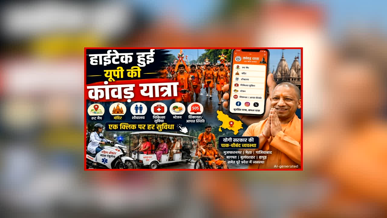 UP Kanwar Yatra App: योगी सरकार रख रही कांवड़ियों की सुविधाओं का ख्याल! मोबाइल पर ही मिल रही ये जरूरी जानकारियां, महिलाओं के लिए विशेष सुविधा