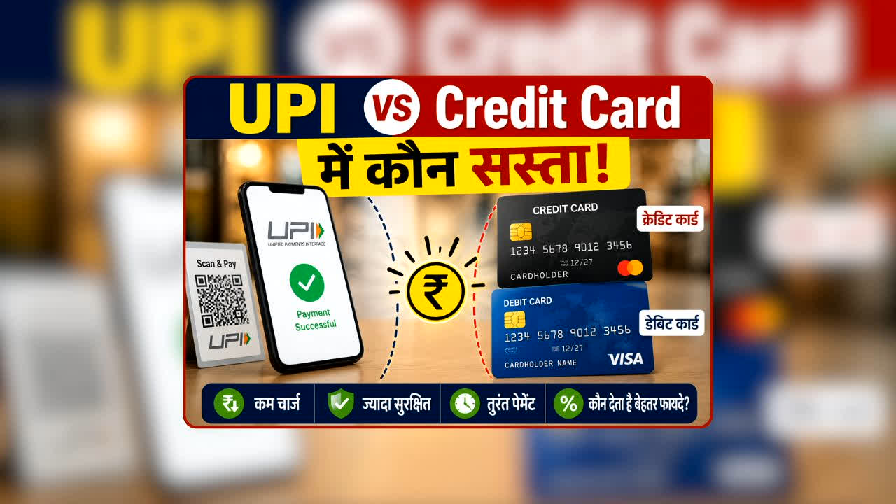 UPI vs Credit Card Payment: हर पेमेंट से पहले जान लें ये बात! UPI और कार्ड में कौन बचाता है ज्यादा पैसा, कहीं आप अब तक गलत तरीका तो नहीं अपना रहे?
