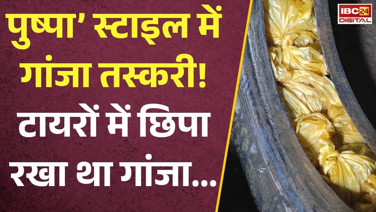 Ganja Smuggling News: ‘पुष्पा’ स्टाइल में गांजा तस्करी! ट्रक के टायरों में छिपा था 151 किलो गांजा |