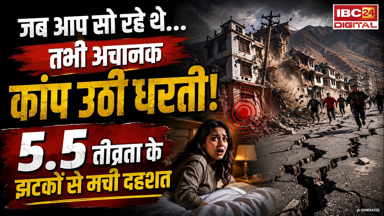 Leh Earthquake News: सुबह की नींद में आया भूकंप! कुछ सेकंड तक हिलती रही धरती, घरों से बाहर भागे लोग |