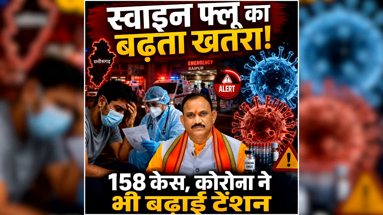 Coronavirus in Chhattisgarh: स्वाइन फ्लू के बढ़ते मामलों के बीच छत्तीसगढ़ में खतरनाक वायरस ने दी दस्तक, नए मरीज मिलने से मचा हड़कंप, इधर स्वास्थ मंत्री ने किया ये दावा