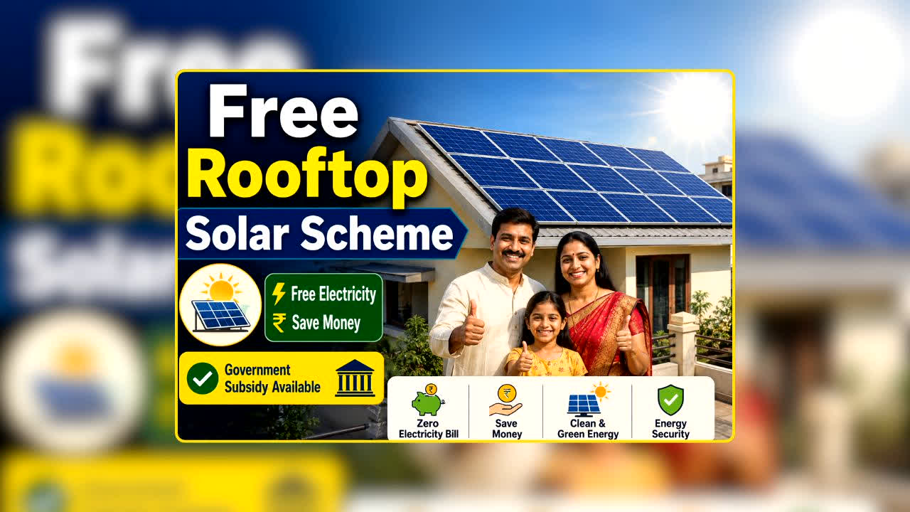 Free Rooftop Solar Scheme: बिजली बिल से मिलेगी राहत और घर पर लगेगा सोलर पैनल! बिना जेब ढीली किए ऐसे उठाएं सरकारी योजना का फायदा