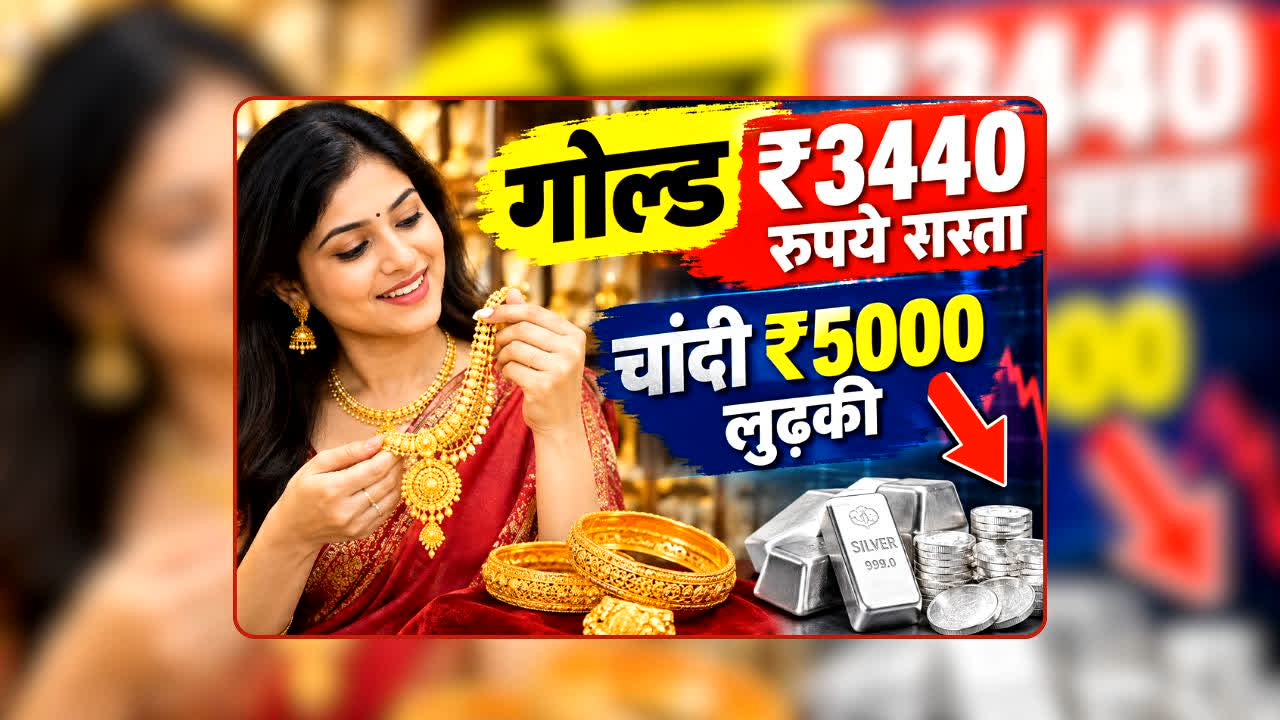 Gold Rate Today 06 September 2026: औंधे मुंह गिरे सोने के दाम! गोल्ड 3,440 रुपये तक टूटा, चांदी भी 5,000 रुपये धड़ाम, त्योहारी सीजन में खरीदारों की बल्ले-बल्ले, जानिए अब कितना हुआ 1 तोले का भाव