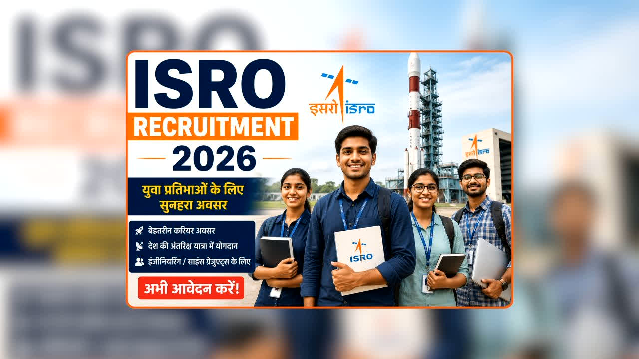 ISRO Recruitment 2026: इसरो में 175 पदों पर निकली बंपर भर्ती, इस तारीख तक करें आवेदन, चूक गए तो दोबारा मौका नहीं मिलेगा