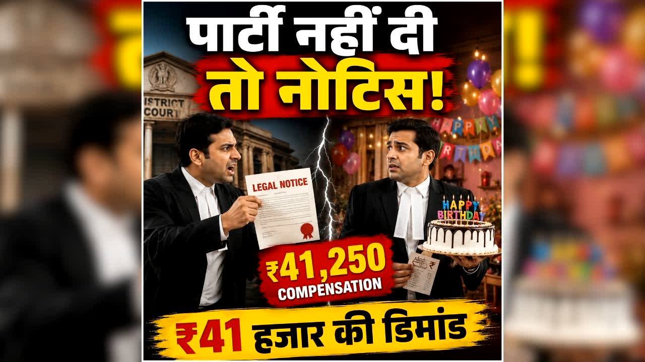 Legal Notice for Birthday Party: वादा करने के बाद भी नहीं दी बर्थडे पार्टी, तो दोस्त ने वकील को भेजा नोटिस, कर दी इतने हजार की डिमांड, दो दोस्तों के बीच तकरार की कहानी पढ़ हैरान हो जाएंगे