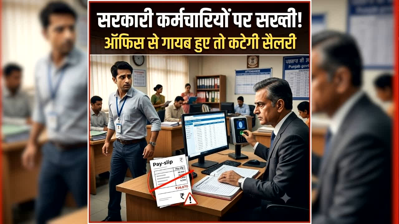 No Work, No Pay Rule: प्रदेश में लागू हुआ ‘नो वर्क, नो पे’ नियम, अब ड्यूटी के दौरान ऑफिस से गायब हुए तो कटेगी सैलरी, राज्य सरकार ने अचानक लिया बड़ा फैसला, आदेश जारी