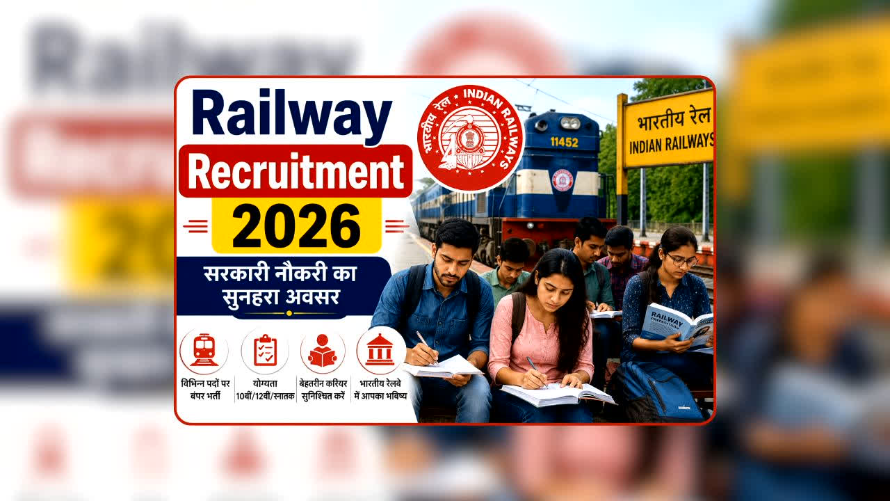 Railway Apprentice Recruitment 2026: बिना बड़ी डिग्री के सरकारी नौकरी का मौका, 10वीं पास के लिए रेलवे ने खोला खजाना! 4,471 पदों पर भर्ती शुरू, जानें कब तक करें अप्लाई