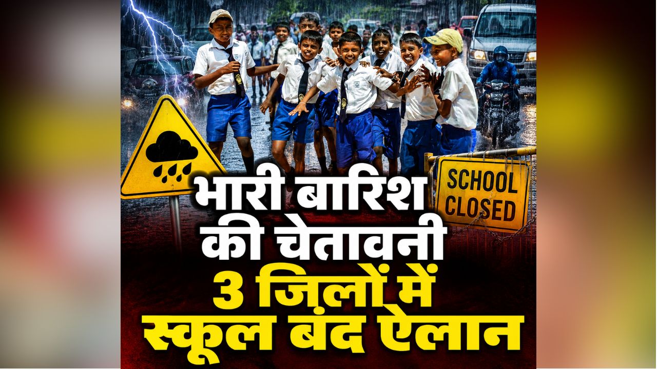 School Closed News: एक बार फिर भारी बारिश की चेतावनी, इन जिलों में 4 सितंबर तक बंद रहेंगे स्कूल, आदेश जारी
