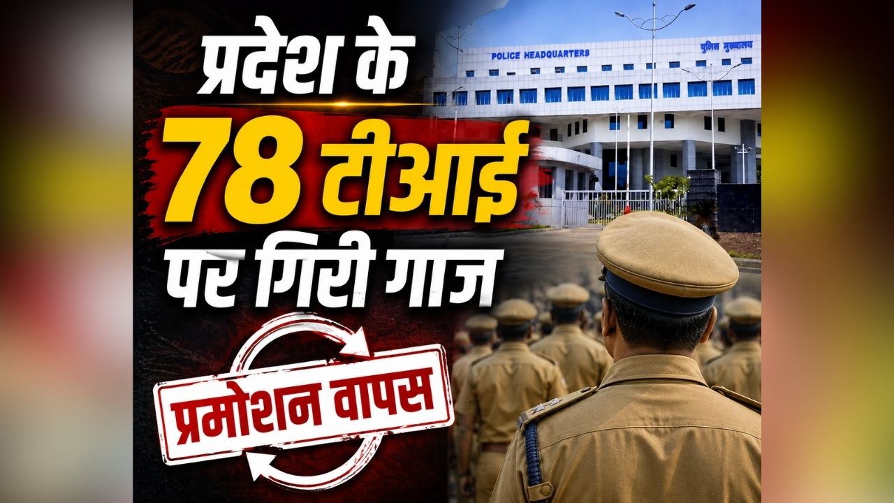MP TI Promotion: थाना प्रभारियों पर बड़ा एक्शन! प्रदेश के 78 टीआई का प्रमोशन वापस, इस वजह से नहीं मिली पदोन्नति