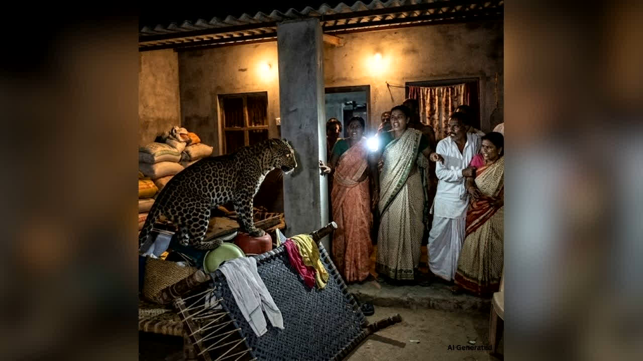 महासमुंद में घर में घुसा तेंदुआ, छह घायल