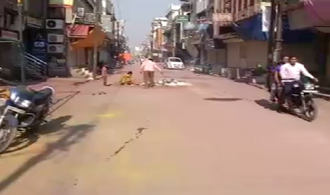 होली के दिन सदर में पसरा सन्नाटा