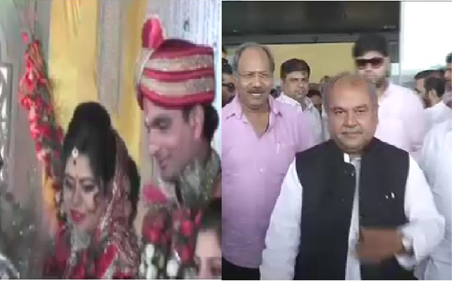 राजस्व मंत्री प्रेमप्रकाश पांडेय की बेटी की शादी में शरीक हुए VVIP