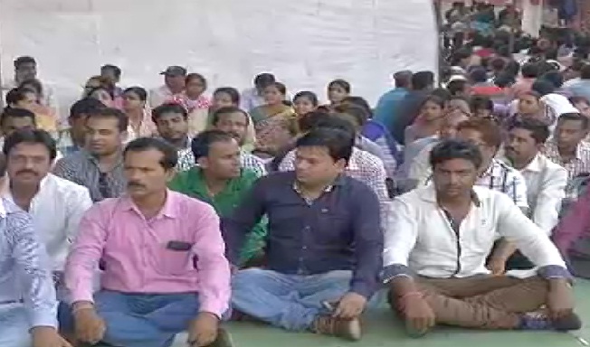 एक दिवसीय हड़ताल पर छत्तीसगढ़ के संयुक्त शिक्षाकर्मी