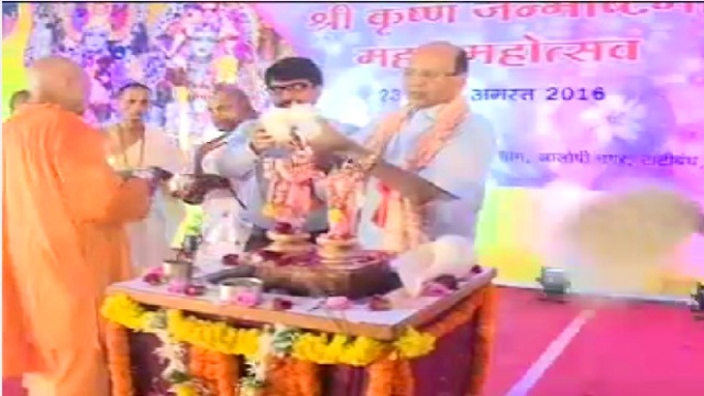 रायपुर के इस्कॉन मंदिर में रही कृष्ण जन्माष्टमी की धूम