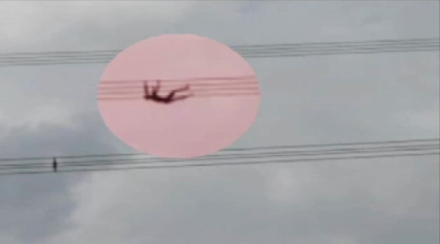 कोरबा: हाईटेंशन तार को पकड़कर घंटो झूला, फिर हुआ ऐसा