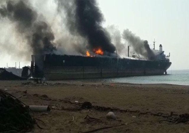 PAK के गदानी शिप ब्रेकिंग यार्ड में विस्फोट, 10 की मौत