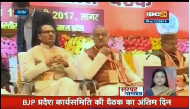 बीजेपी प्रदेश कार्यसमिति की बैठक में बोले CM शिवराज- राजनीति में परिवार टूट रहे हैं, बीजेपी में एकता
