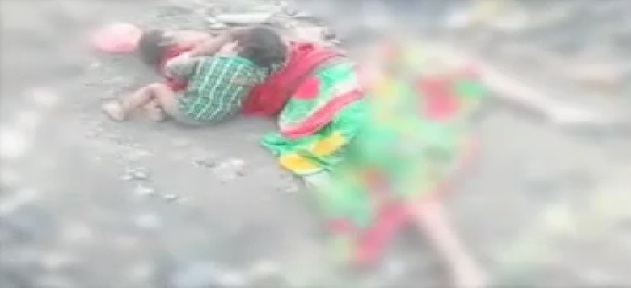 बेजान मां से लिपटकर दूध पीने की कोशिश करता रहा मासूम, घटना देख रोने लगे लोग