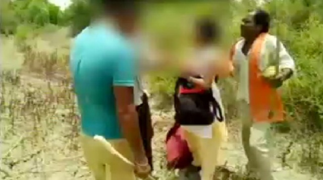 ग्वालियर में युवक-युवती की पिटाई, वीडियो वायरल