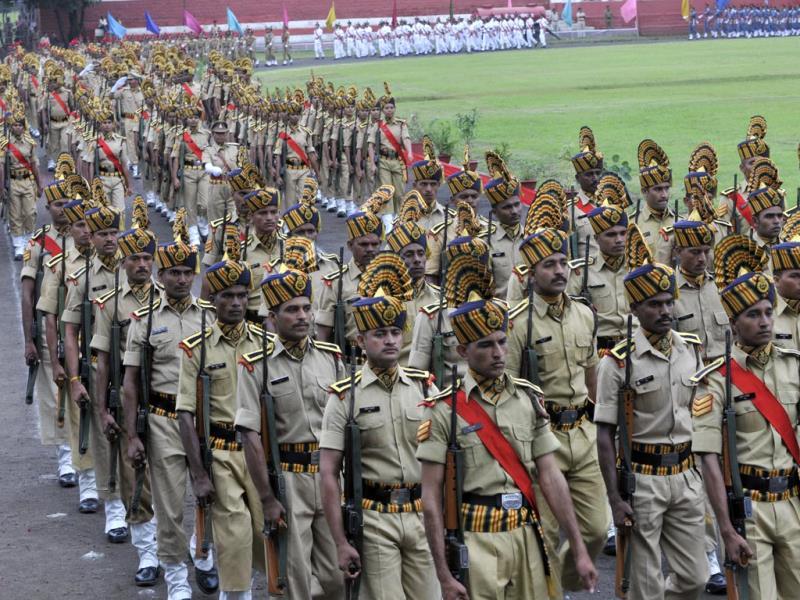 रायपुर : स्वतंत्रता दिवस के लिए फुल ड्रेस रिहर्सल