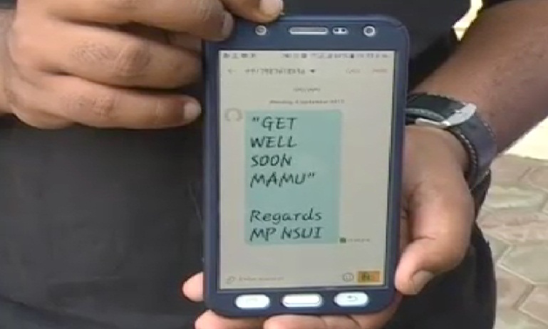 NSUI की गांधी गिरी, छात्र संघ चुनाव के लिए मंत्री को भेज रहे “गेटवेल सून मामू” के SMS