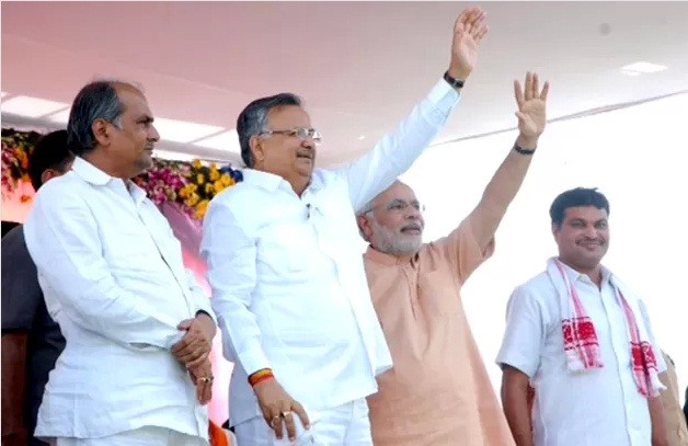 गुजरात और हिमाचल की जीत मोदी के नेतृत्व में विकास जीत -डॉ  रमन सिंह