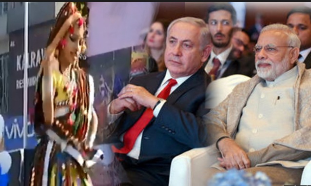 नेतन्याहू के सम्मान में पद्मावत के घूमर पर डांस, नहीं दिखी करणी सेना