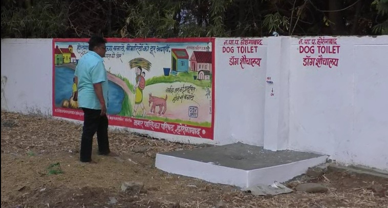 हम भी है हैरान, प्रदेश की इस नगर पालिका ने बनाया डाॅग टाॅयलेट !