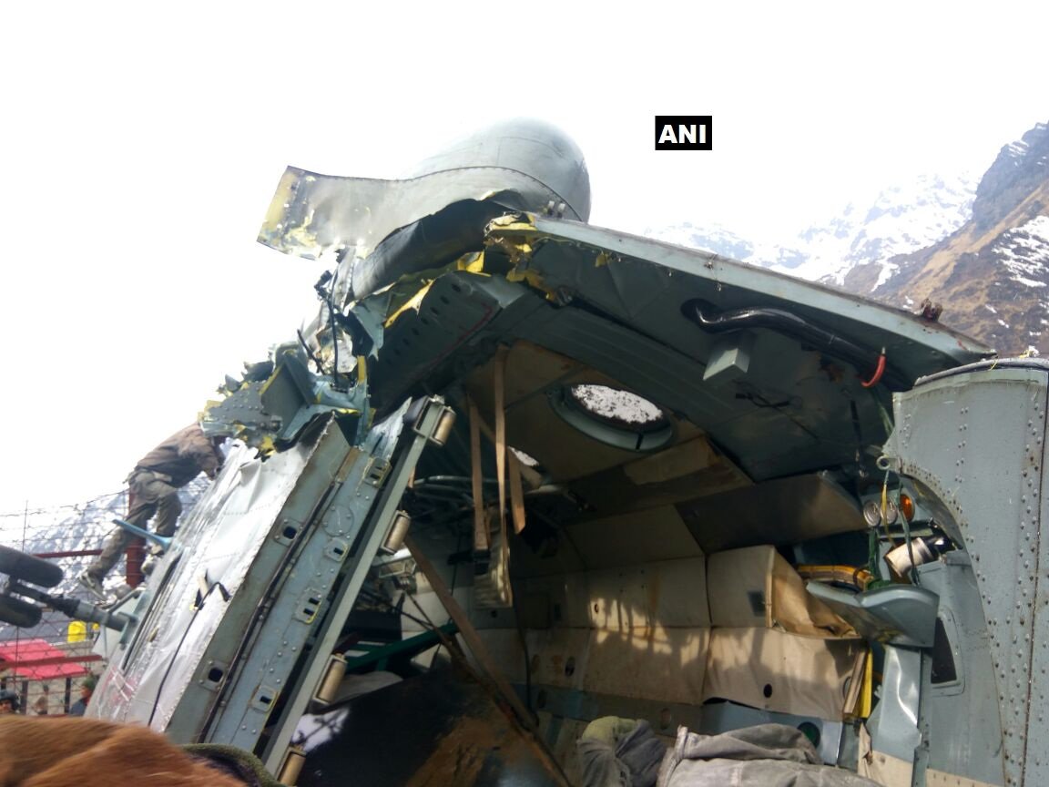 केदारनाथ में  एम 17 हेलीकॉप्टर दुर्घटनाग्रस्त, पायलट सहित सभी 6 सुरक्षित