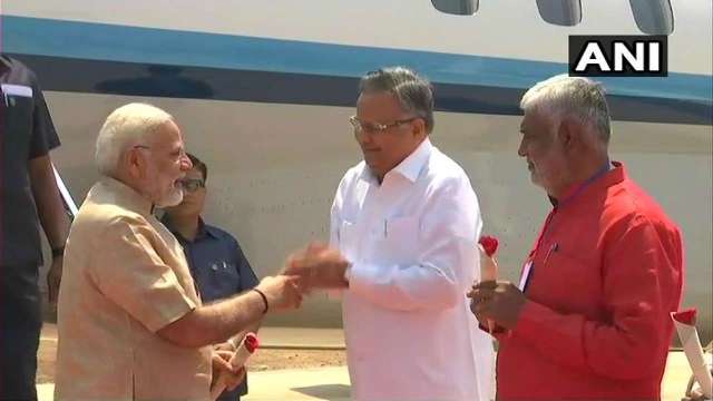केंद्र सरकार के 4 वर्ष पूरे होने पर रमन ने दी मोदी को बधाई